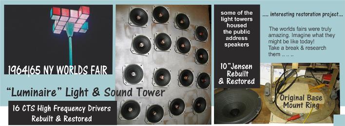 The Speaker Shop 1964 NY Worlds Fair Speakers